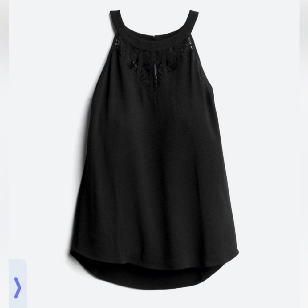 Market & Spruce halter top with lace detail